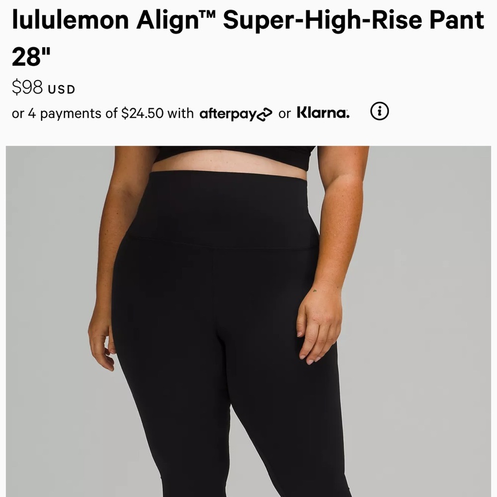 Lululemon Align leggings Size 6